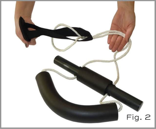Feed the rope through the lower loop