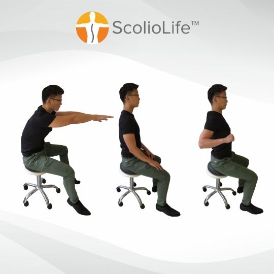 Front-to-back movement on ScolioDisc