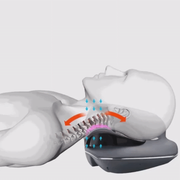 Smart Neck Traction Device electrotherapy pulse and heat therapy