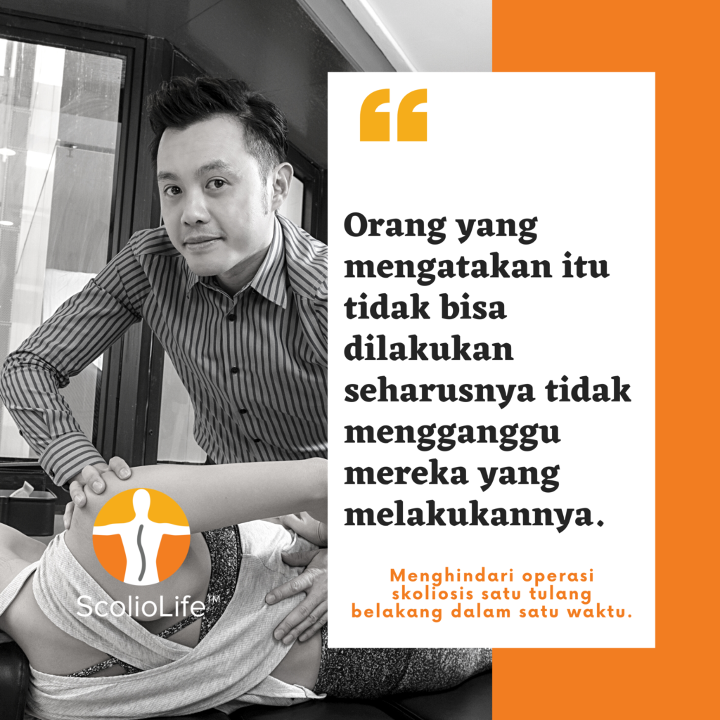 Dr Kevin Lau tentang perawatan skoliosis non-bedah